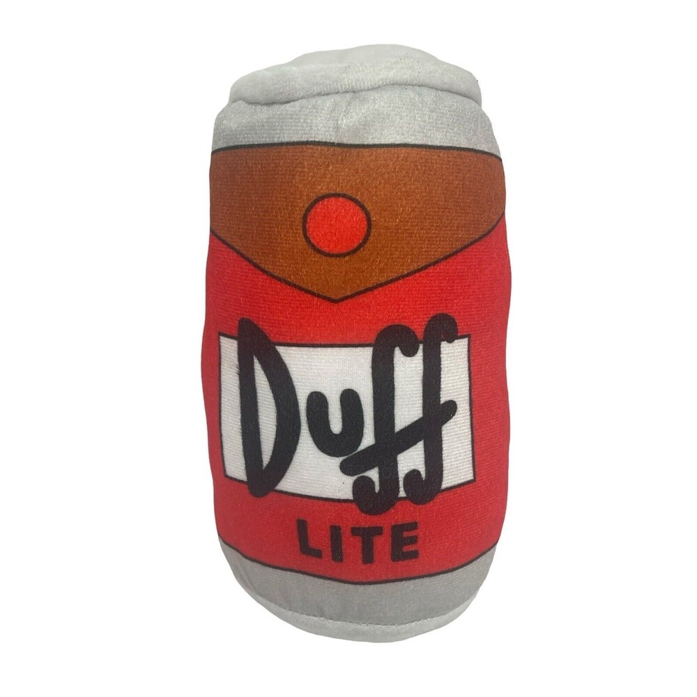 Universal Studios The Simpsons Duff Lite Beer Can 10” Plush Toy Stuffed Pillow